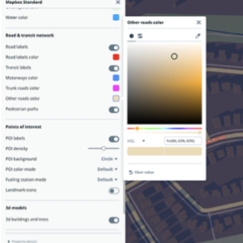 Mapbox- Testing out Colours in Cambridge Ontario