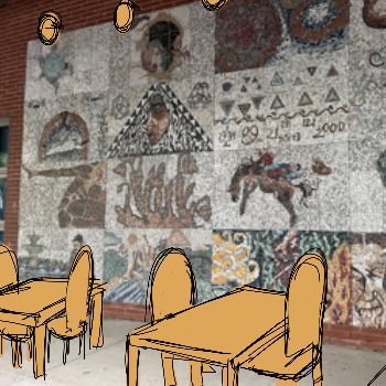  Added tables and chairs for more student study areas making the area more attractive to students. Adding lights so it is a lit area during night times or evenings. <br> <a href='https://www.youtube.com/embed/tgbNymZ7vqY' target='_blank'><p>Project Video Link</p></a>