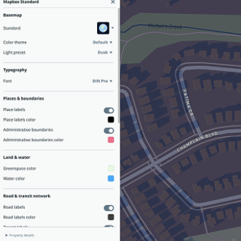 Mapbox- Testing out space in Cambridge Ontario