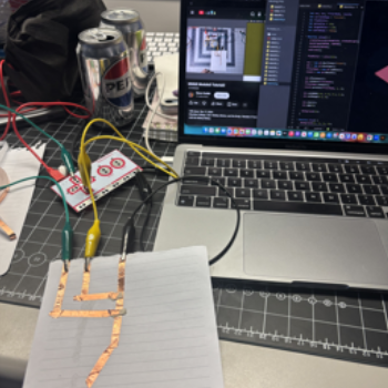 Connecting multiple more alligator clips to close different circuits and representing different shapes.