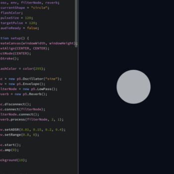 This is the p5js code for the interactive page. 