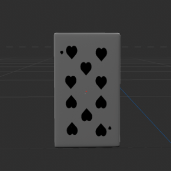 3D Modeled Card <Straight View>