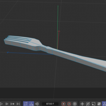 3D Image of an Fork